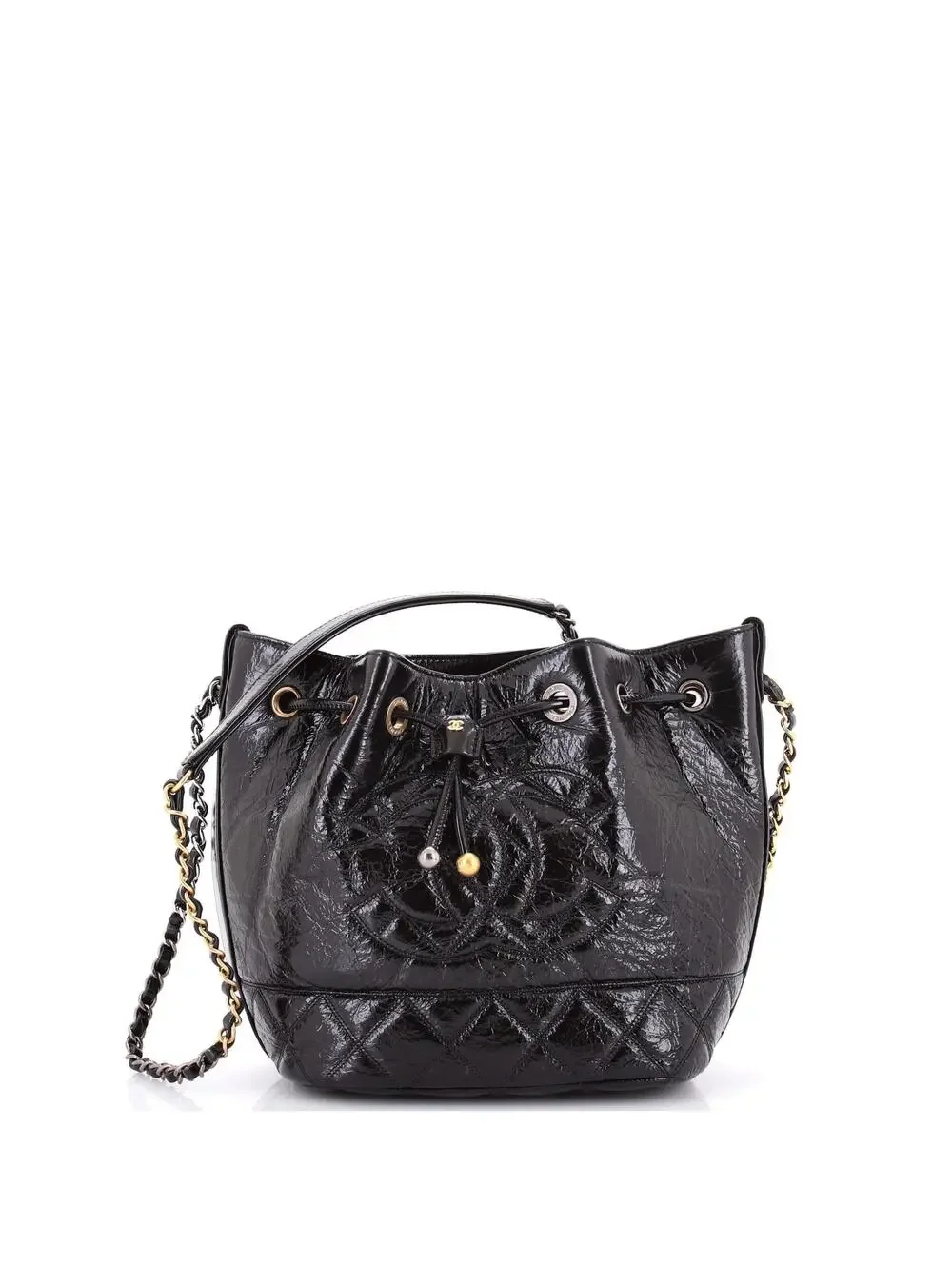 Chanel Cc Drawstring Bucket Bag Quilted #301685C42B